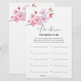 Sakura - Wie alt war die Braut, um ein Spiel zu we