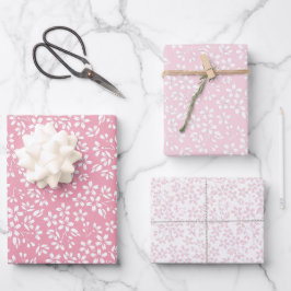 SAKURA Wrapping Paper Flat Sheet Set 3 Geschenkpapier Set