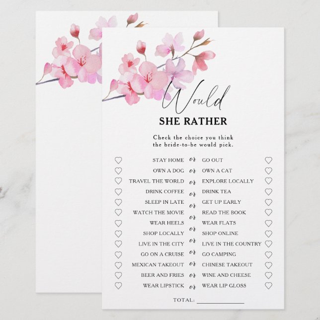 Sakura - Würde sie lieber Brautparty spielen (Vorne/Hinten)