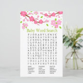 Sakura Zweig Baby Shooter Word Search Game (Stehend Vorderseite)