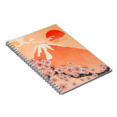 Sakura-Zweig und Vulkan Notizblock (Rechte Seite)