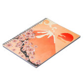 Sakura-Zweig und Vulkan Notizblock (Linke Seite)