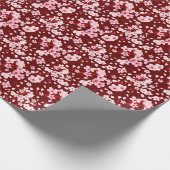Sakurafubuki Sakura Petals Pattern Geschenkpapier (Ecke)
