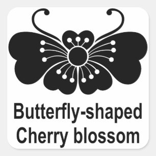 Sakurahanfalter Quadratischer Aufkleber