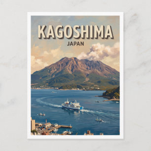 Sakurajima-Fähre Kagoshima Japan Postkarte