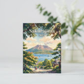 Sakurajima Japan Postkarte (Stehend Vorderseite)