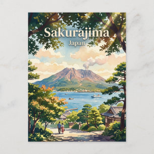 Sakurajima Japan Postkarte