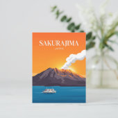Sakurajima Japan Postkarte (Stehend Vorderseite)
