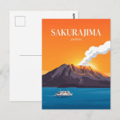 Sakurajima Japan Postkarte (Vorne/Hinten)