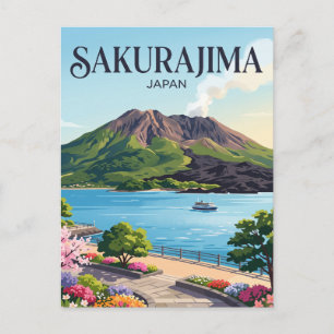 Sakurajima Japan Postkarte