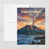 Sakurajima Japan Postkarte (Vorne/Hinten)