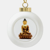 Sakyamuni Buddha Keramik Kugel-Ornament (Vorderseite)