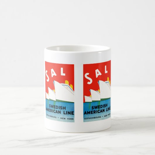 SAL ~ Swedish American Line Kaffeetasse (Mittel)