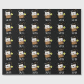 Sal-tea Funny Tea Pun Dark BG Geschenkpapier (Flach)