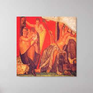 Sala di Grande Dipinto, Szene VI / Villa de Mister Leinwanddruck