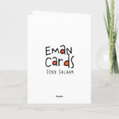 Salaam & Dua - Flowers Karte (Rückseite)