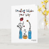 Salaam & Dua - Flowers Karte (Gelbe Blume)