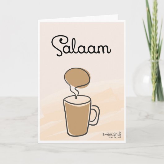 Salaam & Dua - Teetasse Karte (Vorderseite)