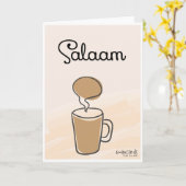 Salaam & Dua - Teetasse Karte (Gelbe Blume)