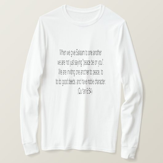 Salaam Message T - Shirt (Design vorne)