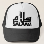 Salaam schwarz truckerkappe (Vorderseite)