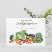 Salad Bar Einladung (Stehend Vorderseite)