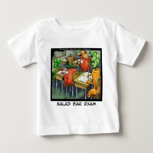 Salad Bar Exam Funny Baby T-shirt (Vorderseite)
