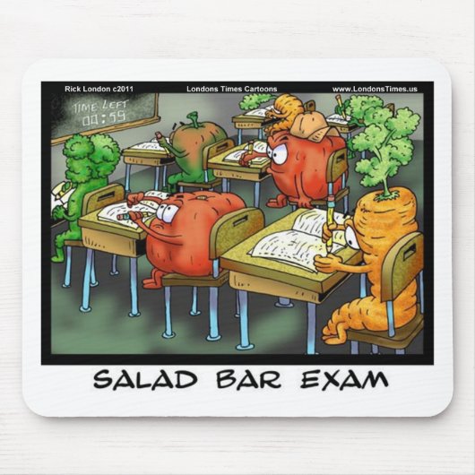 Salad Bar Exam Funny Gifts T-Shirts Karten und Tas Mousepad (Vorne)