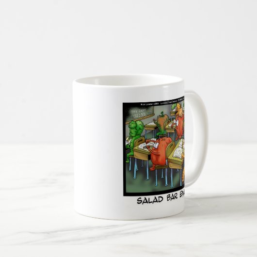 Salad Bar Exam Funny Kaffeetasse (VorderseiteRechts)