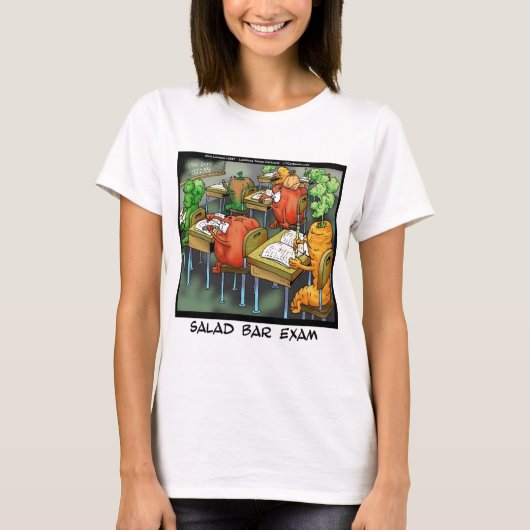 Salad Bar Exam Funny T-Shirt (Vorderseite)