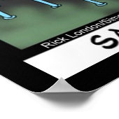 Salad Bar Exam Funny Vegan Lawyer Poster (Ecke)