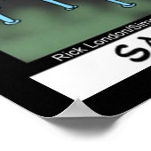 Salad Bar Exam Funny Vegan Lawyer Poster (Ecke)