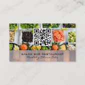 Salad Bar | Kulinarisch | QR-Code Visitenkarte (Vorderseite)