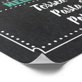 Salad Bar Party Sign Poster (Ecke)