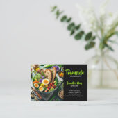 Salad Bar Restaurant Visitenkarte (Stehend Vorderseite)