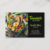 Salad Bar Restaurant Visitenkarte (Vorderseite)