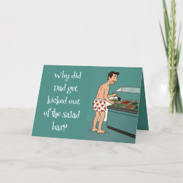 🥗 "Salad Bar Vater" Vatertag Dankeskarte