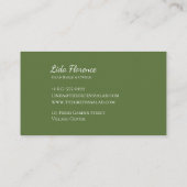 Salad Bliss Visitenkarte (Rückseite)