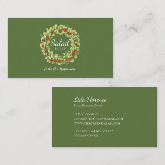 Salad Bliss Visitenkarte (Vorne/Hinten)