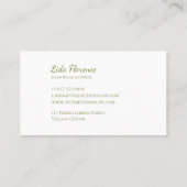 Salad Bliss Visitenkarte (Rückseite)