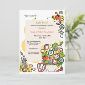 Salad Bowl Einladungen (Stehend Vorderseite)