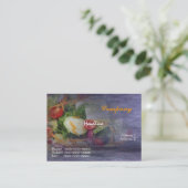Salad Business Card Visitenkarte (Stehend Vorderseite)