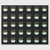 Salad mander Funny Salamander Animal Pun Dark BG Geschenkpapier (Flach)