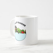 Salad mander Funny Salamander Animal Pun Kaffeetasse (Vorderseite Links)