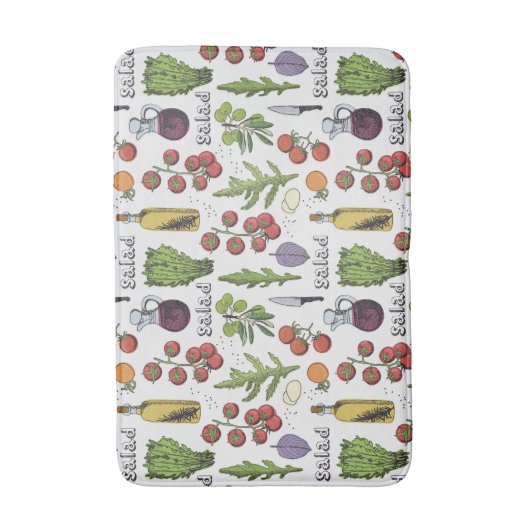 Salad Pattern Badematten (Vorderseite Vertikal)