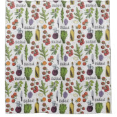Salad Pattern Duschvorhang (Vorderseite)