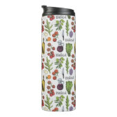Salad Pattern, kundenspezifisch Thermosbecher (Nach rechts gedreht)