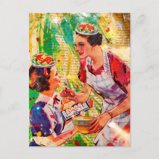 Salad Plate Hats  Postkarte (Vorderseite)