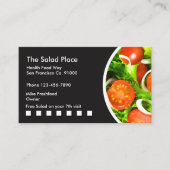 Salad Restaurant Businesscards Treuekarte (Vorderseite)