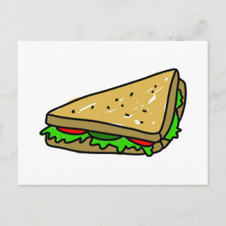 Salad Sandwich Postkarte